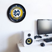 Notre Dame Fighting Irish: Ribbed Frame Wall Clock, NCNTRD-530-01
