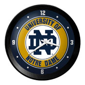 Notre Dame Fighting Irish: Ribbed Frame Wall Clock, NCNTRD-530-01
