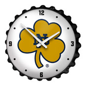 Notre Dame Fighting Irish: Shamrock - Bottle Cap Wall Clock, NCNTRD-540-02