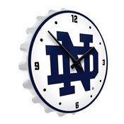 Notre Dame Fighting Irish: Bottle Cap Lighted Wall Clock, NCNTRD-545-01