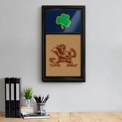 Notre Dame Fighting Irish: Cork Note Board Shamrock, FNB-NCNTRD-640-03A