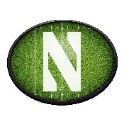 Northwestern Wildcats: On the 50 - Oval Slimline Lighted Wall Sign, NCNWWC-140-22