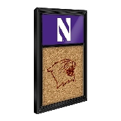 Northwestern Wildcats: Dual Logo - Cork Note Board, FNB-NCNWWC-640-02A