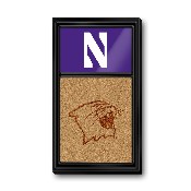 Northwestern Wildcats: Dual Logo - Cork Note Board