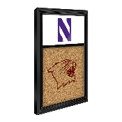 Northwestern Wildcats: Dual Logo - Cork Note Board, FNB-NCNWWC-640-02A