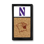 Northwestern Wildcats: Dual Logo - Cork Note Board, FNB-NCNWWC-640-02A