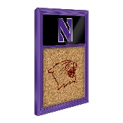 Northwestern Wildcats: Dual Logo - Cork Note Board, FNB-NCNWWC-640-02A