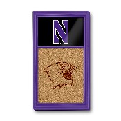 Northwestern Wildcats: Dual Logo - Cork Note Board, FNB-NCNWWC-640-02A