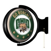 Ohio University Bobcats Rotating Illuminated Team Spirit Wall Sign-Round, FNB-NCOHIO-115