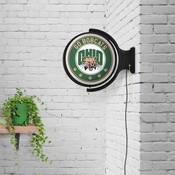 Ohio University Bobcats Rotating Illuminated Team Spirit Wall Sign-Round, FNB-NCOHIO-115