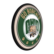 Ohio University Bobcats Slimline Illuminated Team Spirit Wall Sign-Round, FNB-NCOHIO-130