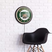Ohio University Bobcats Slimline Illuminated Team Spirit Wall Sign-Round, FNB-NCOHIO-130