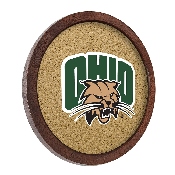 Ohio Bobcats: "Faux" Barrel Framed Cork Board, FNB-NCOHIO-632-01A