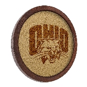 Ohio Bobcats: "Faux" Barrel Framed Cork Board, FNB-NCOHIO-632-01A