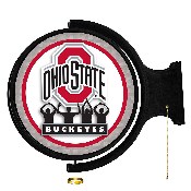 Ohio State Buckeyes: O-H-I-O - Original Round Rotating Lighted Wall Sign, NCOHST-115-05