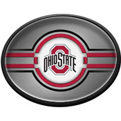Ohio State Buckeyes: Oval Slimline Lighted Wall Sign, FNB-NCOHST-140-01A