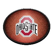 Ohio State Buckeyes: Pigskin - Oval Slimline Lighted Wall Sign, NCOHST-140-21