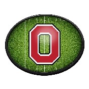 Ohio State Buckeyes: On the 50 - Oval Slimline Lighted Wall Sign, NCOHST-140-22