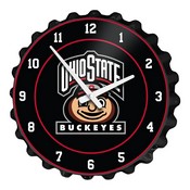 OSU Ohio State Buckeyes Team Spirit Bottle Cap Wall Clock, FNB-NCOHST-540
