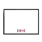 Ohio State Buckeyes: O-H-I-O - Framed Dry Erase Wall Sign, FNB-NCOHST-613-02A