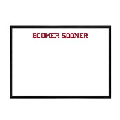 Oklahoma Sooners: Boomer Sooner - Framed Dry Erase Wall Sign