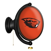 Oregon State Beavers: Original Oval Rotating Lighted Wall Sign; AGS-NCORST-125-01A