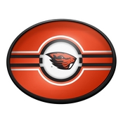Oregon State Beavers: Oval Slimline Lighted Wall Sign; AGS-NCORST-140-01A