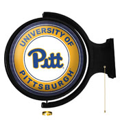 Pitt Panthers: Original Round Rotating Lighted Wall Sign, NCPITT-115-01