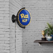 Pitt Panthers: Original Oval Rotating Lighted Wall Sign, FNB-NCPITT-125-01A
