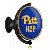 Pitt Panthers: Original Oval Rotating Lighted Wall Sign, FNB-NCPITT-125-01A
