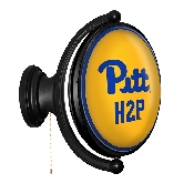 Pitt Panthers: Original Oval Rotating Lighted Wall Sign, FNB-NCPITT-125-01A