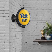 Pitt Panthers: Original Oval Rotating Lighted Wall Sign, FNB-NCPITT-125-01A