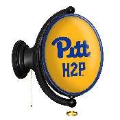Pitt Panthers: Original Oval Rotating Lighted Wall Sign, FNB-NCPITT-125-01A