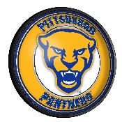 Pitt Panthers: Mascot - Round Slimline Lighted Wall Sign, NCPITT-130-02