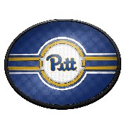University of Pittsburgh Pitt Panthers: Oval Slimline Lighted Wall Sign, NCPITT-140-01