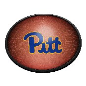 Pitt Panthers: Pigskin - Oval Slimline Lighted Wall Sign, NCPITT-140-21