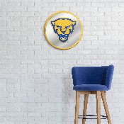 Pitt Panthers: Mascot - Modern Disc Mirrored Wall Sign, FNB-NCPITT-235-02A
