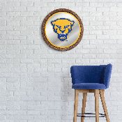 Pitt Panthers: Mascot - "Faux" Barrel Top Mirrored Wall Sign, FNB-NCPITT-245-02A