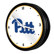 Pitt Panthers: Retro Lighted Wall Clock, NCPITT-550-01