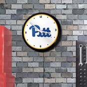 Pitt Panthers: Retro Lighted Wall Clock, NCPITT-550-01