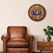 Pitt Panthers: Faux Barrel Top Wall Clock, NCPITT-560-01