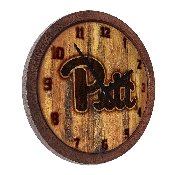 Pitt Panthers: Branded "Faux" Barrel Top Wall Clock, NCPITT-560-02