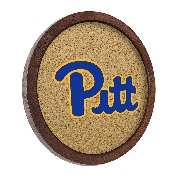 Pitt Panthers: "Faux" Barrel Framed Cork Board, FNB-NCPITT-632-01A