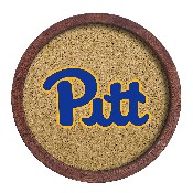 Pitt Panthers: "Faux" Barrel Framed Cork Board, FNB-NCPITT-632-01A