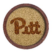 Pitt Panthers: "Faux" Barrel Framed Cork Board, FNB-NCPITT-632-01A