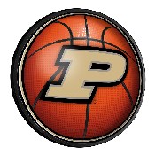 Purdue Boilermakers: Basketball - Round Slimline Lighted Wall Sign, NCPURD-130-11