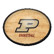 Purdue Boilermakers: Hardwood - Oval Slimline Lighted Wall Sign, NCPURD-140-12