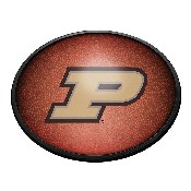 Purdue Boilermakers: Pigskin - Oval Slimline Lighted Wall Sign, NCPURD-140-21