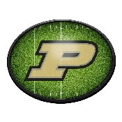 Purdue Boilermakers: On the 50 - Oval Slimline Lighted Wall Sign, NCPURD-140-22