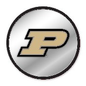 Purdue Boilermakers: Modern Disc Mirrored Wall Sign, FNB-NCPURD-235-01A